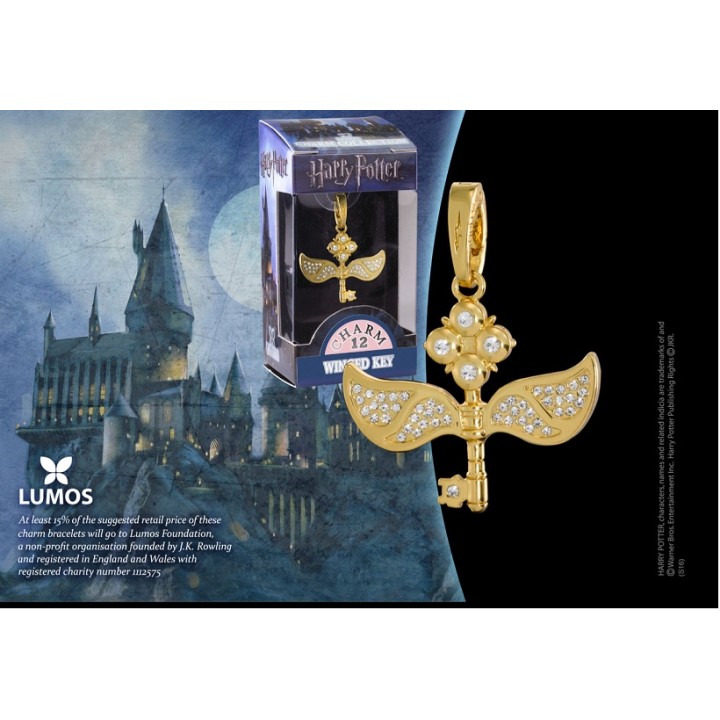Colgante llave voladora Lumos Harry Potter