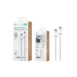 Cable de carga y datos USB Tipo C a Tipo C 60W 3A 3m