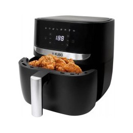 Kubo Freidora Sin Aceite 5.7L, Digital, Temporizador, Antiadherente, 1700 W, Acabados en Acero Inox, Negro
