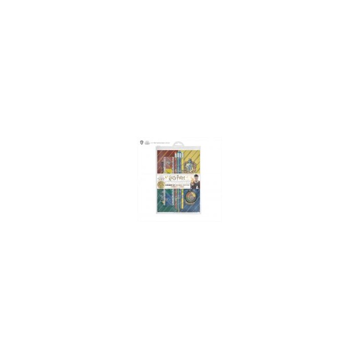 Harry Potter - Set Papeleria - Lapiceros, Cuaderno, Sacapuntas Y