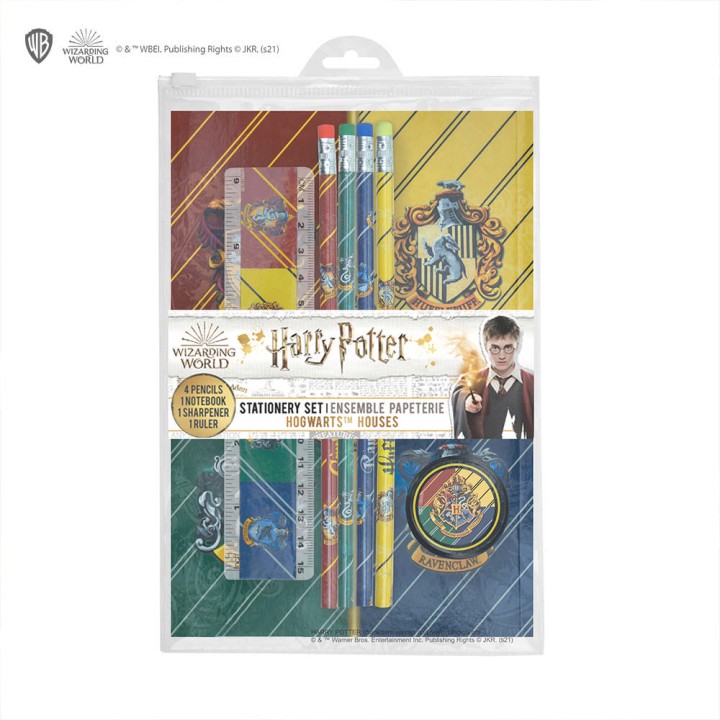Harry Potter - Set Papeleria - Lapiceros, Cuaderno, Sacapuntas Y