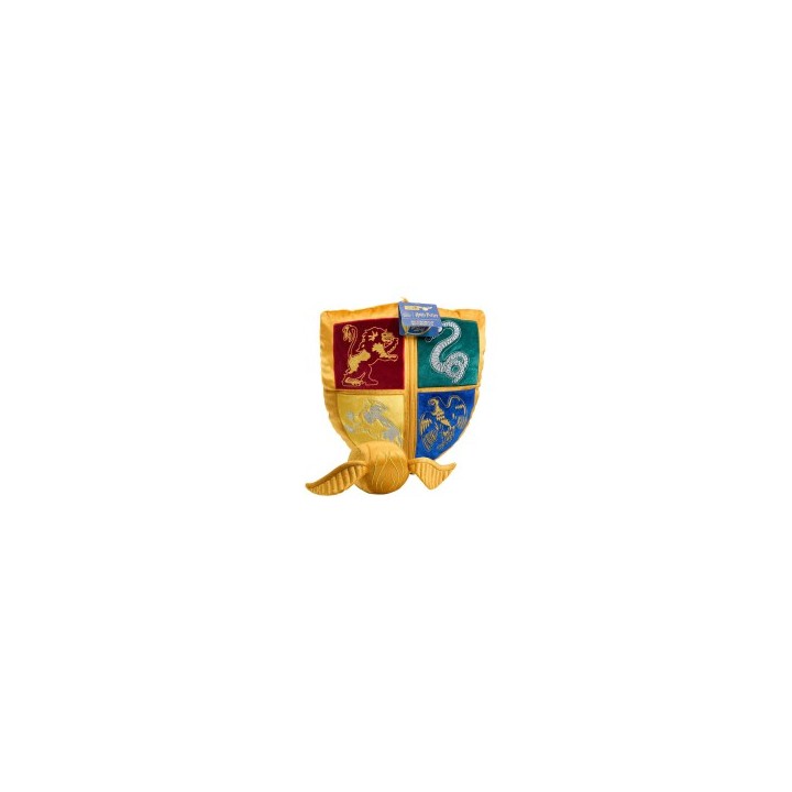 Almohada Harry Potter - golden snitch plush crest