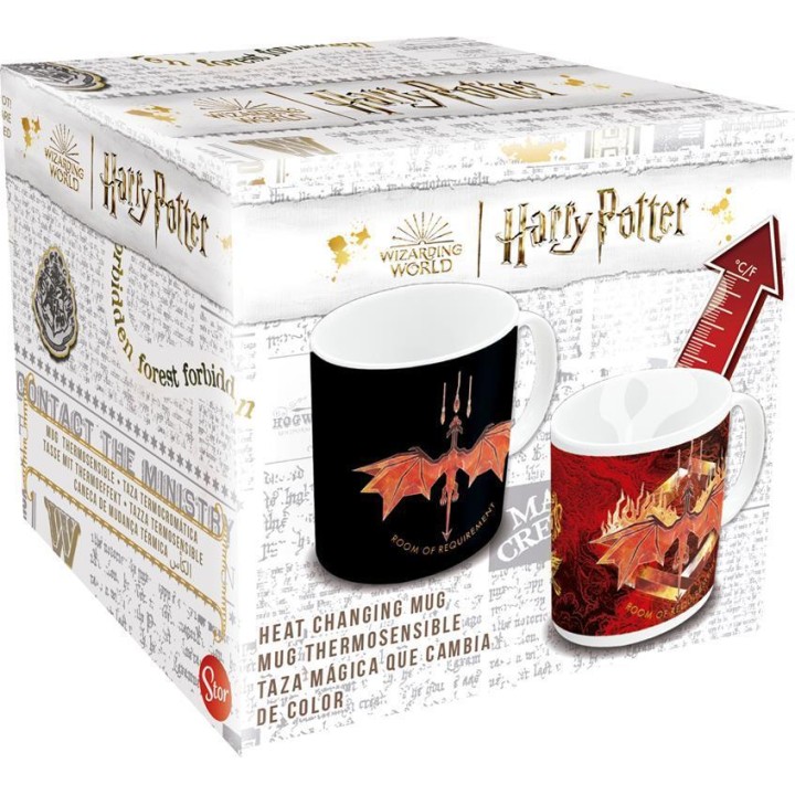Taza cerámica Harry Potter 325ml cambio color (en caja regalo)