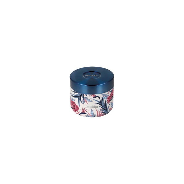 Quokka Blue Garden 360 ML Recipiente Hermético Térmico Para Comida De Acero Inoxidable