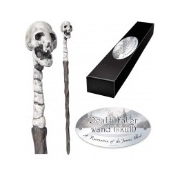 Varita Mágica Harry Potter Mortífagos Versión 1 (edición carácter) CALAVERA