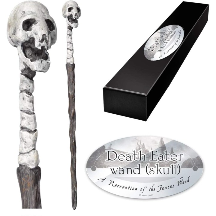 Varita Mágica Harry Potter Mortífagos Versión 1 (edición carácter) CALAVERA