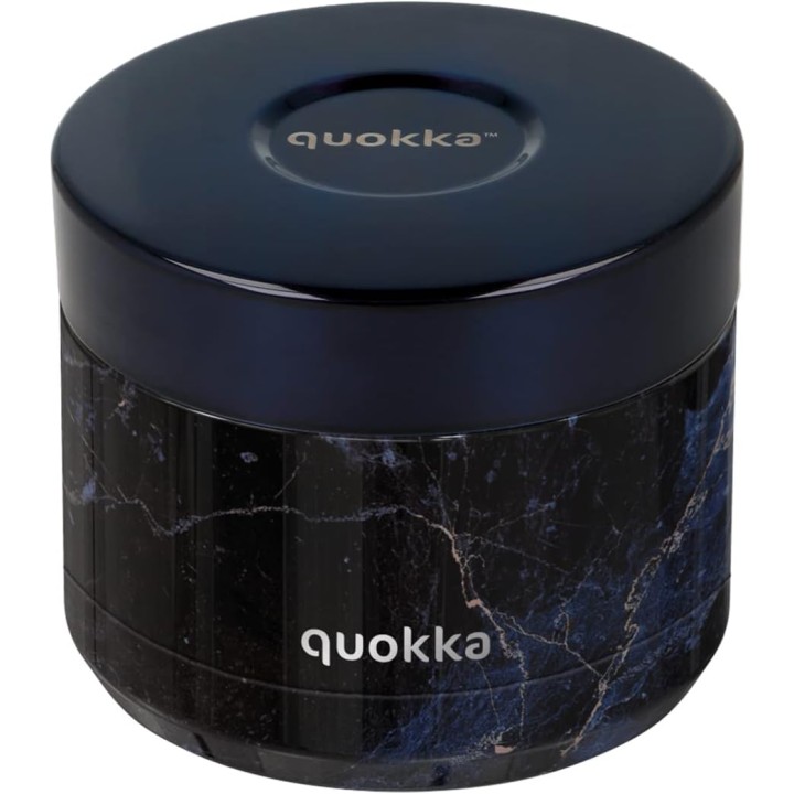 Quokka Recipiente Comida Termico Acero Inoxidable Whim Black Marble 369 ML
