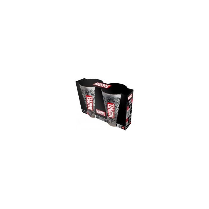 Set 2 vasos casual Marvel 490ml