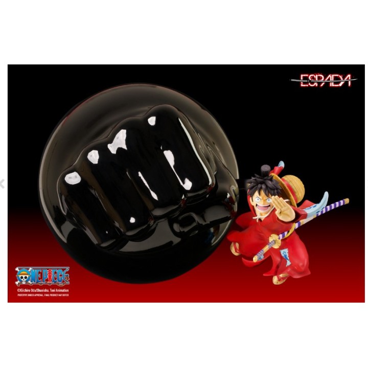 Figura one piece monkey d. luffy wall