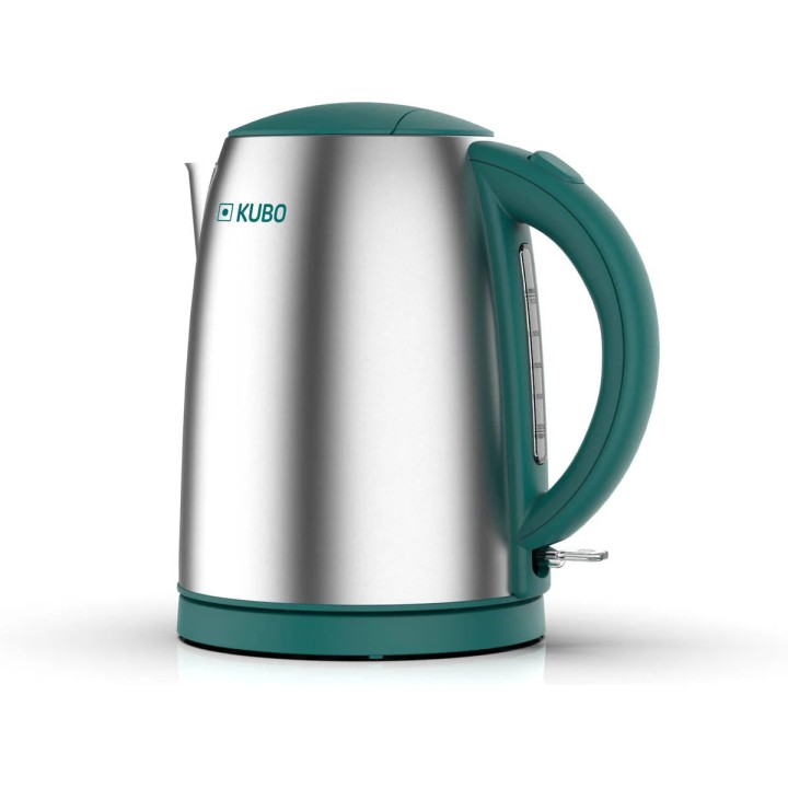 Kubo Hervidor Agua Eléctrico, Capacidad de 1.7L, 2200W, Base 360, Acero Inoxidable