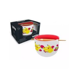 Cuenco de ramen con palillos - Pokémon - Pikachu - 450 ml