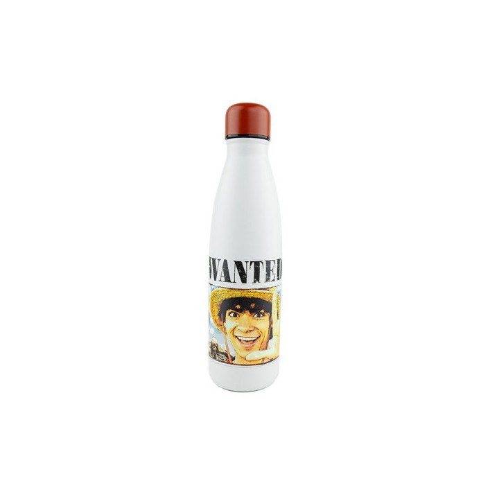 Botella Metálica Cartel Wanted Luffy One Piece 500 ml