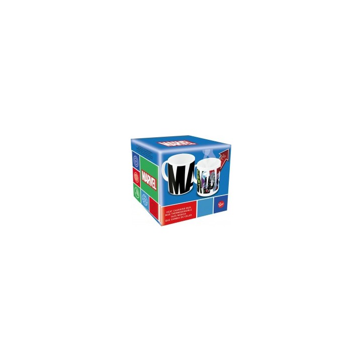 Taza cerámica Avenger 325ml cambio color (caja regalo)
