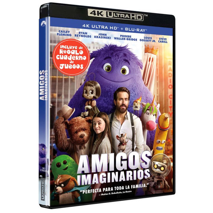 Amigos imaginarios (4K UHD + Cuaderno) - BD