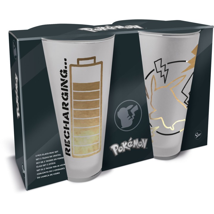 Set 2 vasos casual Pokémon 490ml Thunderstruck