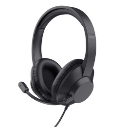 Trust Ayda Max Auriculares Alámbrico Diadema Oficina/Centro de llamadas Negro
