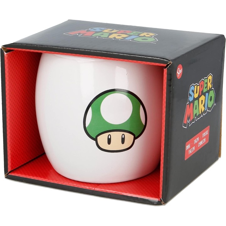 Taza Mario Bros Blanco 380 ml