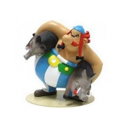 Figura de Obelix Cargando un Jabalí