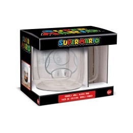 Taza Cristal Doble Pared Super Marios Bros 290ML