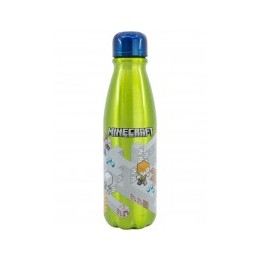 Botella Aluminio Infantil 600 ML MineCraftIsometric