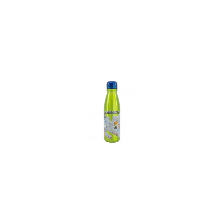 Botella Aluminio Infantil 600 ML MineCraftIsometric