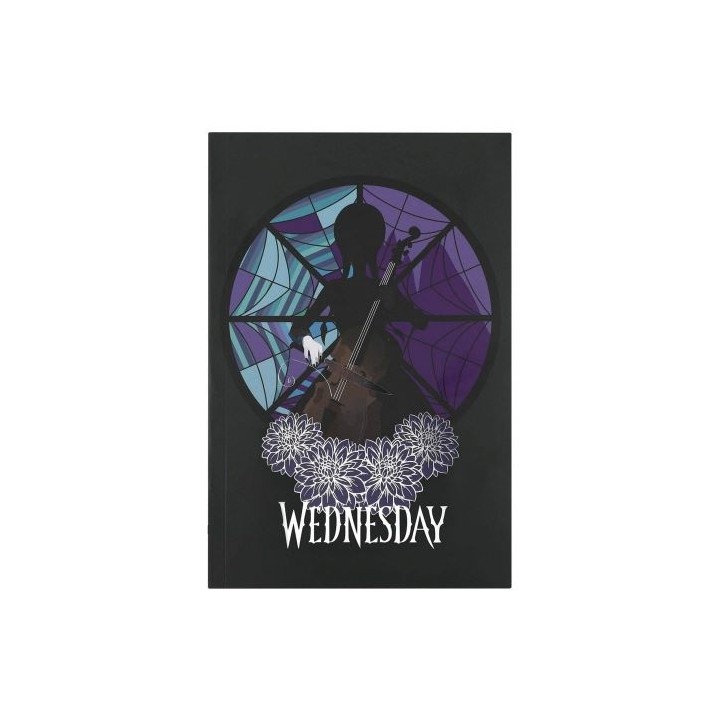 Cuaderno de tapa blanda Miércoles - Wednesday cello