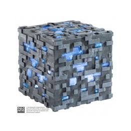 Minecraft Ore Qube Mena de diamante Luminosa Replica