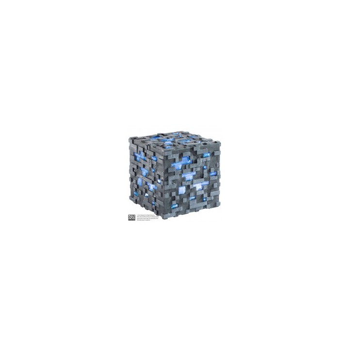 Minecraft Ore Qube Mena de diamante Luminosa Replica