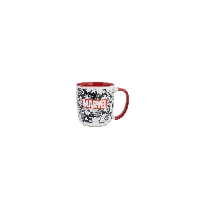 Taza cerámica élite 380ml patron Marvel (en caja regalo)