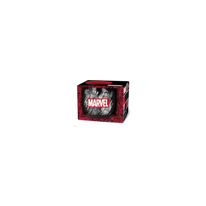 Taza cerámica globe 380ml Marvel pattern (caja regalo)