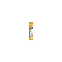 BLISTER DE 4 BOLIGRAFO BIC  CRISTAL FUN COLORES PASTEL ROSA LILA TURQUESA Y LIMA 8957921