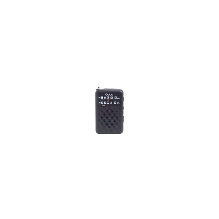 Radio Portátil Mini Qubo RS-1 Negro