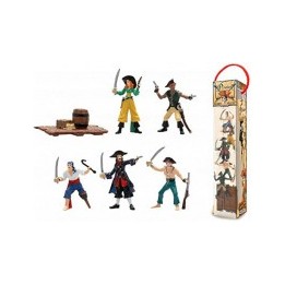 Tubo De Piratas - Surtido De 6 Figuras