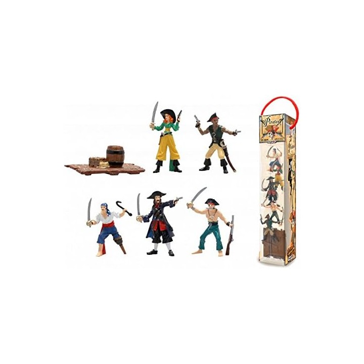 Tubo De Piratas - Surtido De 6 Figuras