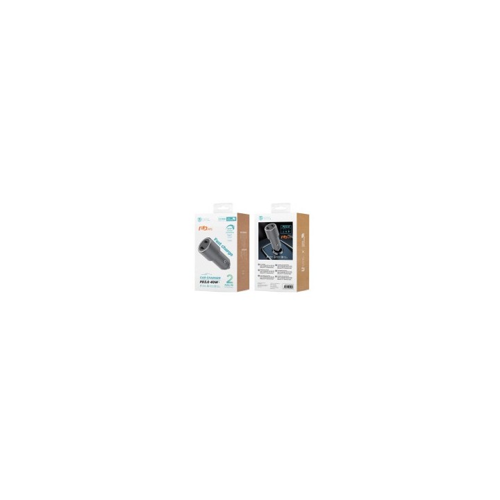 Cargador de Coche Dual Tipo C 40W