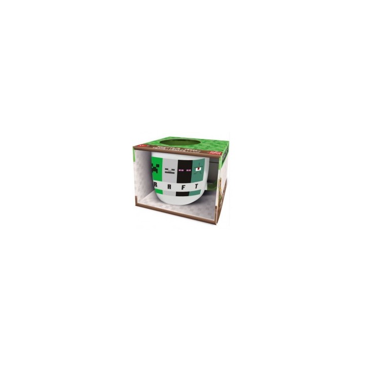 Taza cerámica élite 380ml minecraft squared (en caja regalo)