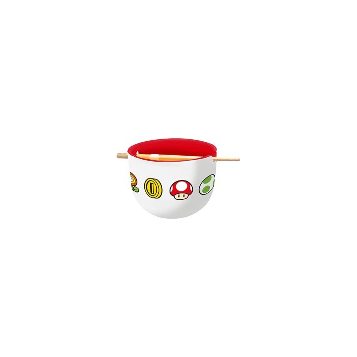 Cuenco ramen con palillos Mario Bros .young