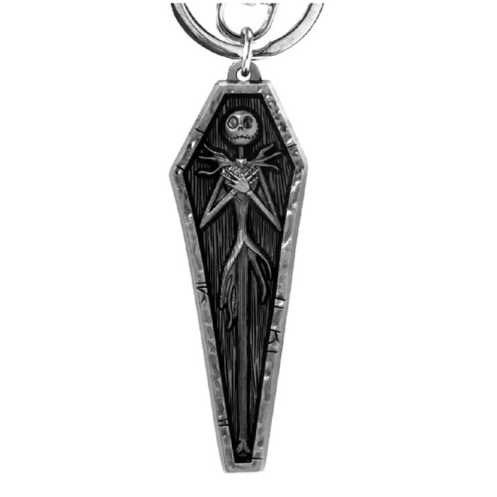 Llavero Pesadilla antes de Navidad Jack in coffin pewter key