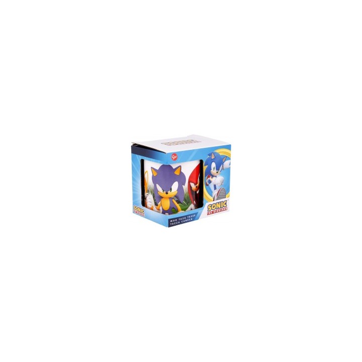 Taza de cerámica de 325 ml en caja regalo de Sonic