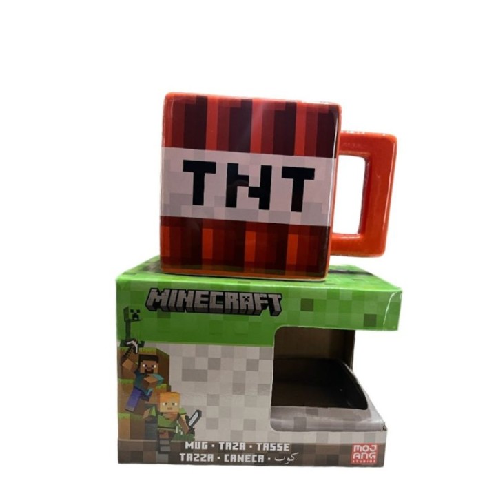 Taza 3d tnt minecraft 385ml