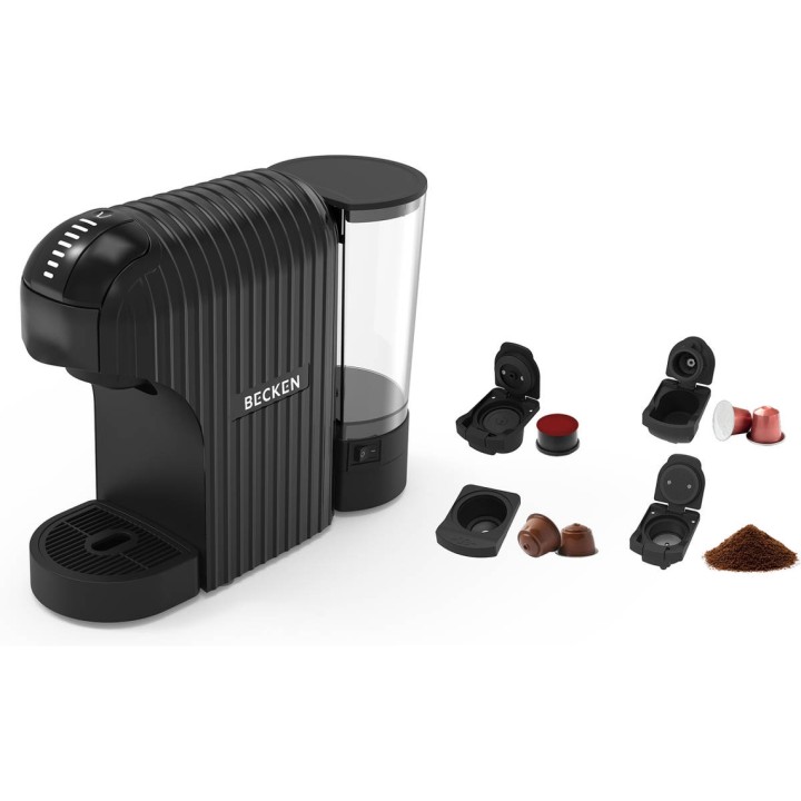Cafetera Multicápsulas BECKEN BMCM9326 (Nespresso, Dolce Gusto, Delta, Café Molido)
