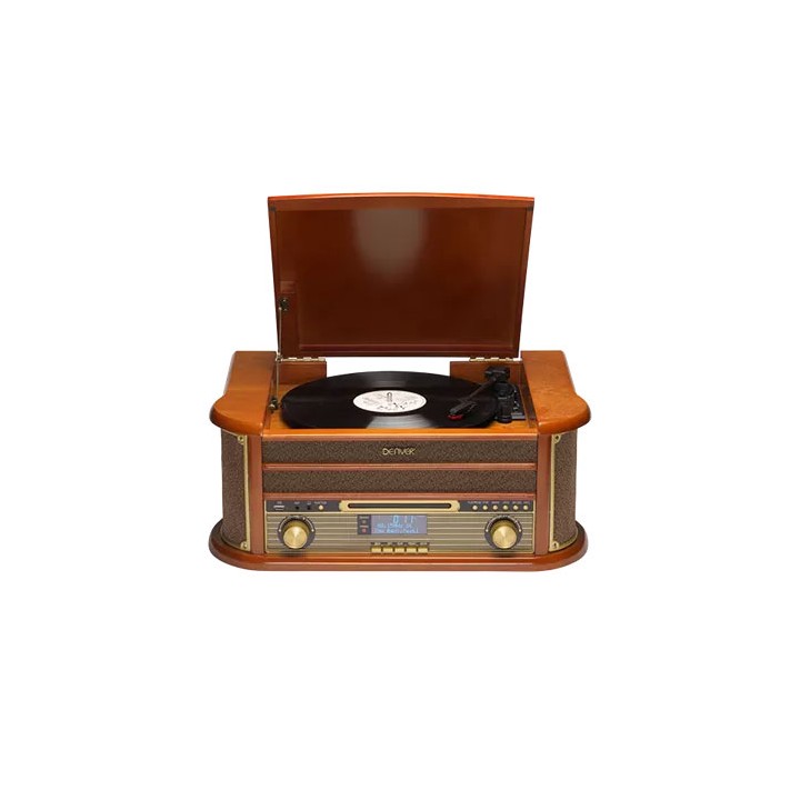 Tocadiscos Denver MRD51 Madera CD Casette