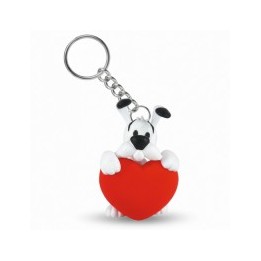 Llavero Astérix figura Ideáfix corazón rojo