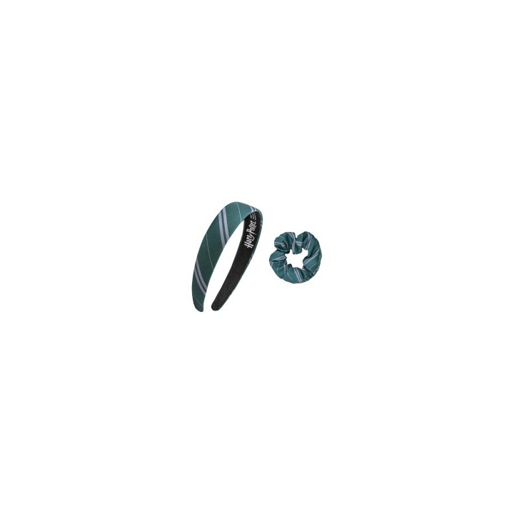 Diadema scrunchy Harry Potter slytherin set 2-clasico