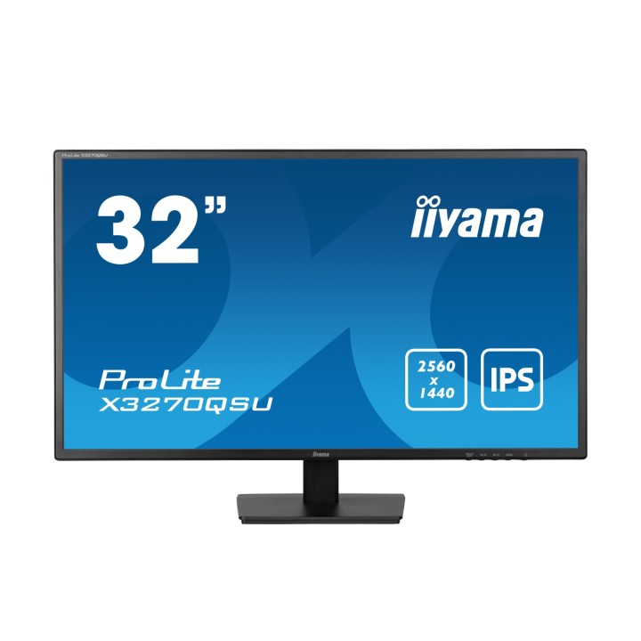 iiyama ProLite X3270QSU-B1 pantalla para PC 81,3 cm (32") 2560 x 1440 Pixeles Wide Quad HD LED Negro