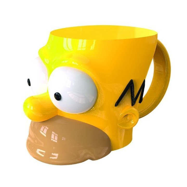 Taza ceramica 3D Homer Simpsons