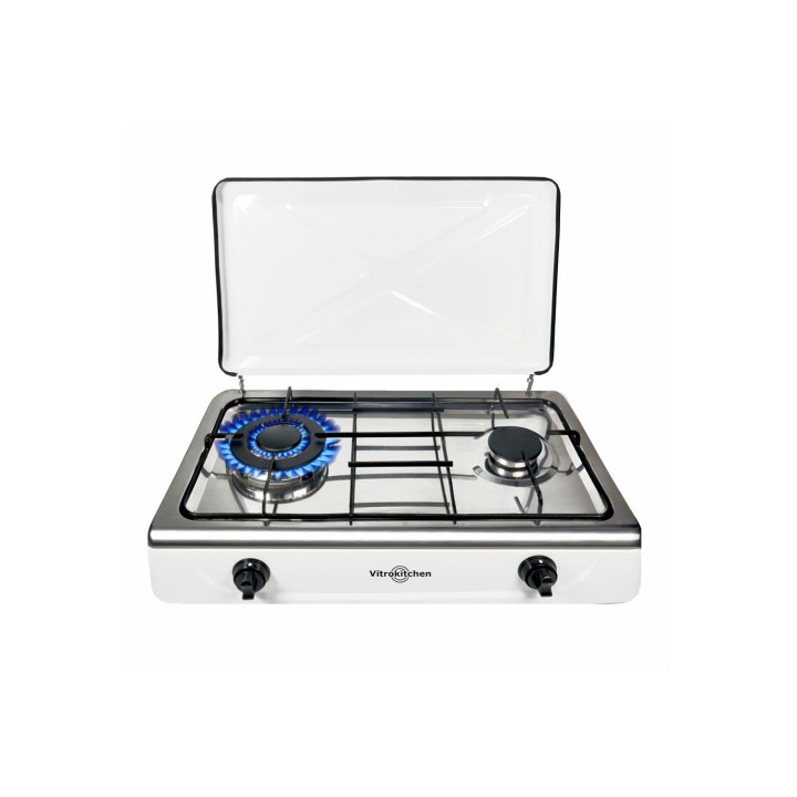 Vitrokitchen 252BB hobs Blanco Encimera 59.5 cm Encimera de gas 2 zona(s)