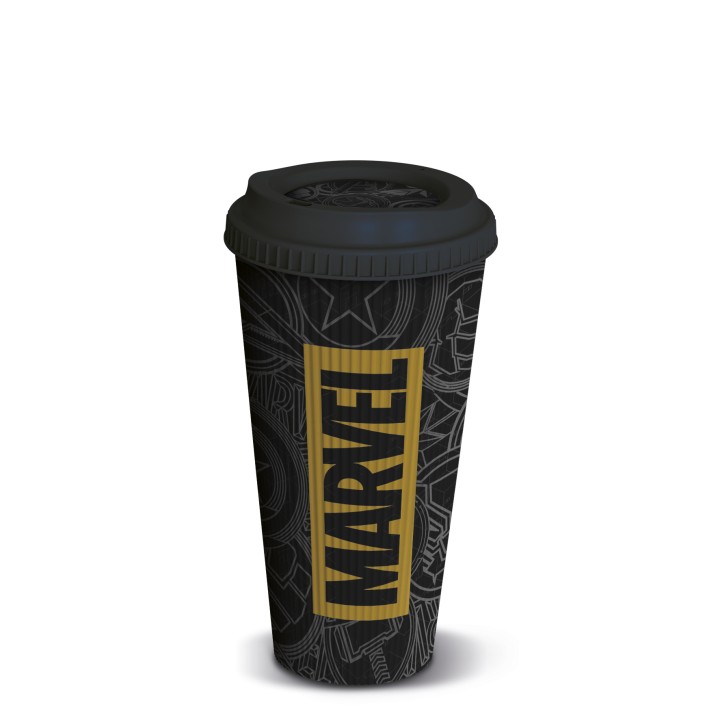 Vaso de Café Relieve PP 790 ml Marvel Golden Treasure