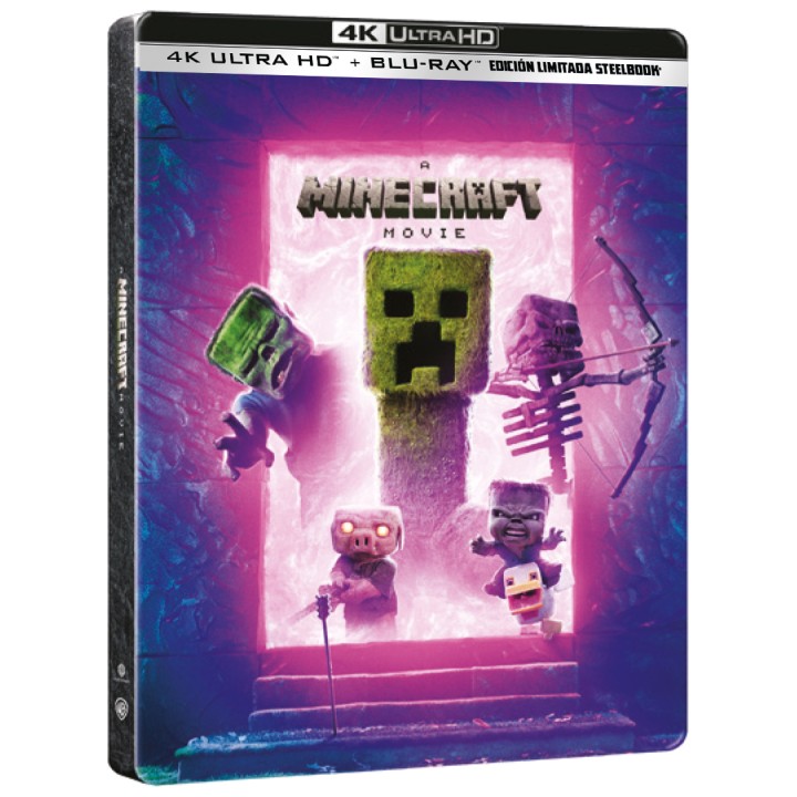 Pelicula minecraft (4K UHD+BD)Ed. metálica portal