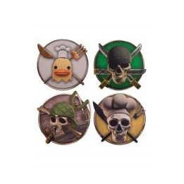 Set 4 posavasos one piece personajes #2